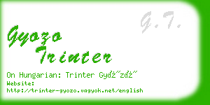 gyozo trinter business card